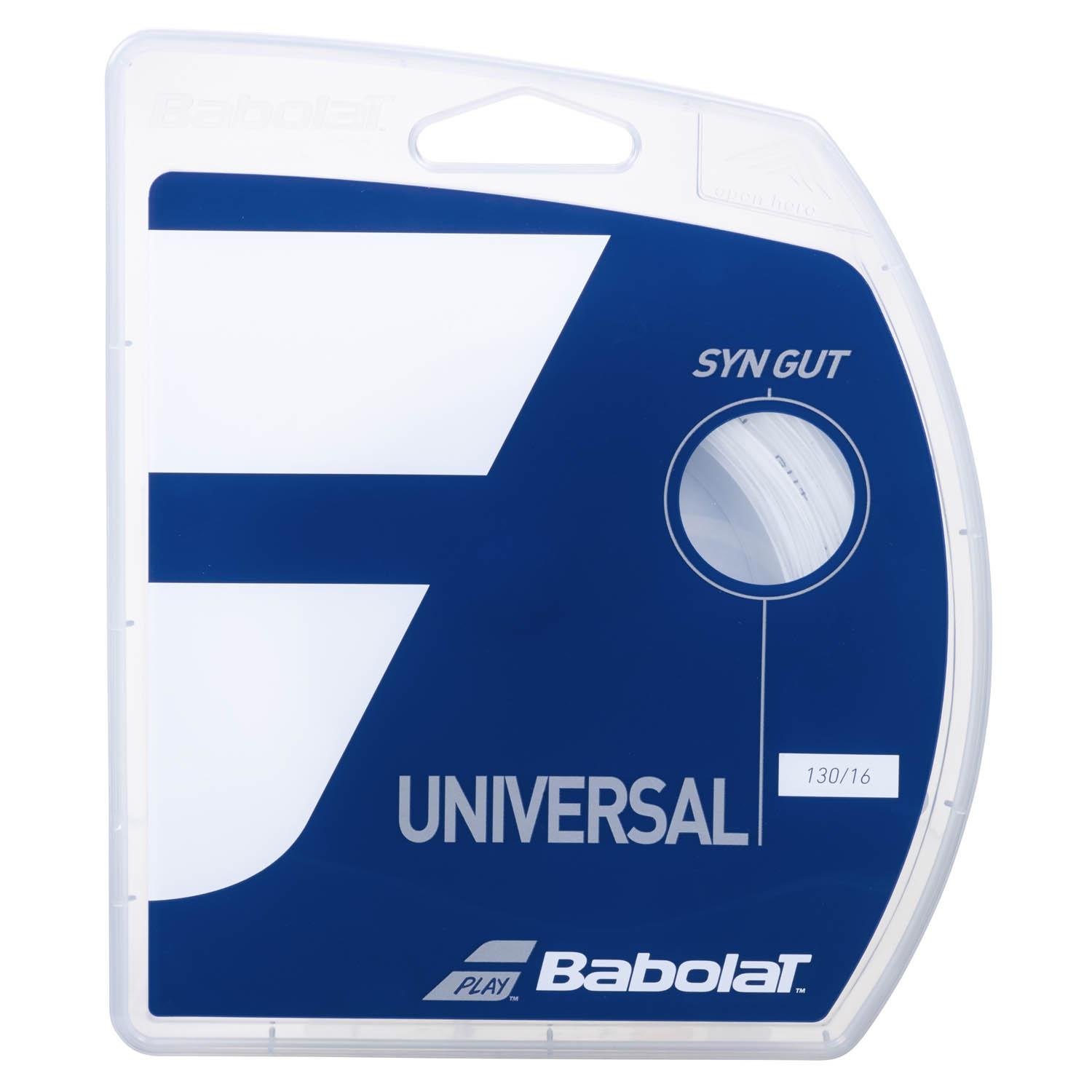 Babolat Tennis String SYN GUT White Length 12m Gauge 1.25mm 241144