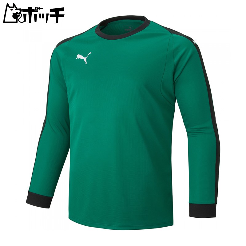 [PUMA] LIGA Junior GK Shirt with Pads Kids Pepper Green/Puma White (02) Japan 120 (-)