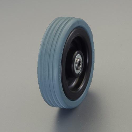 75x25mm Wheel (Rubber Tire, Nylon Rim, Ball Bearing EA986MF-75)