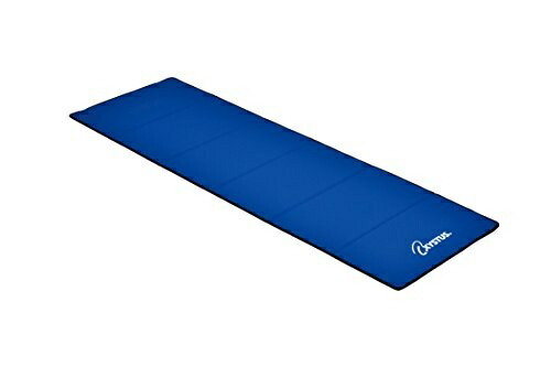 TOEI LIGHT Exercise Mat 6-Fold H7258 7mm Thickness 180cm Long Type 6-Fold Type with Shoulder Strap Compact Blue