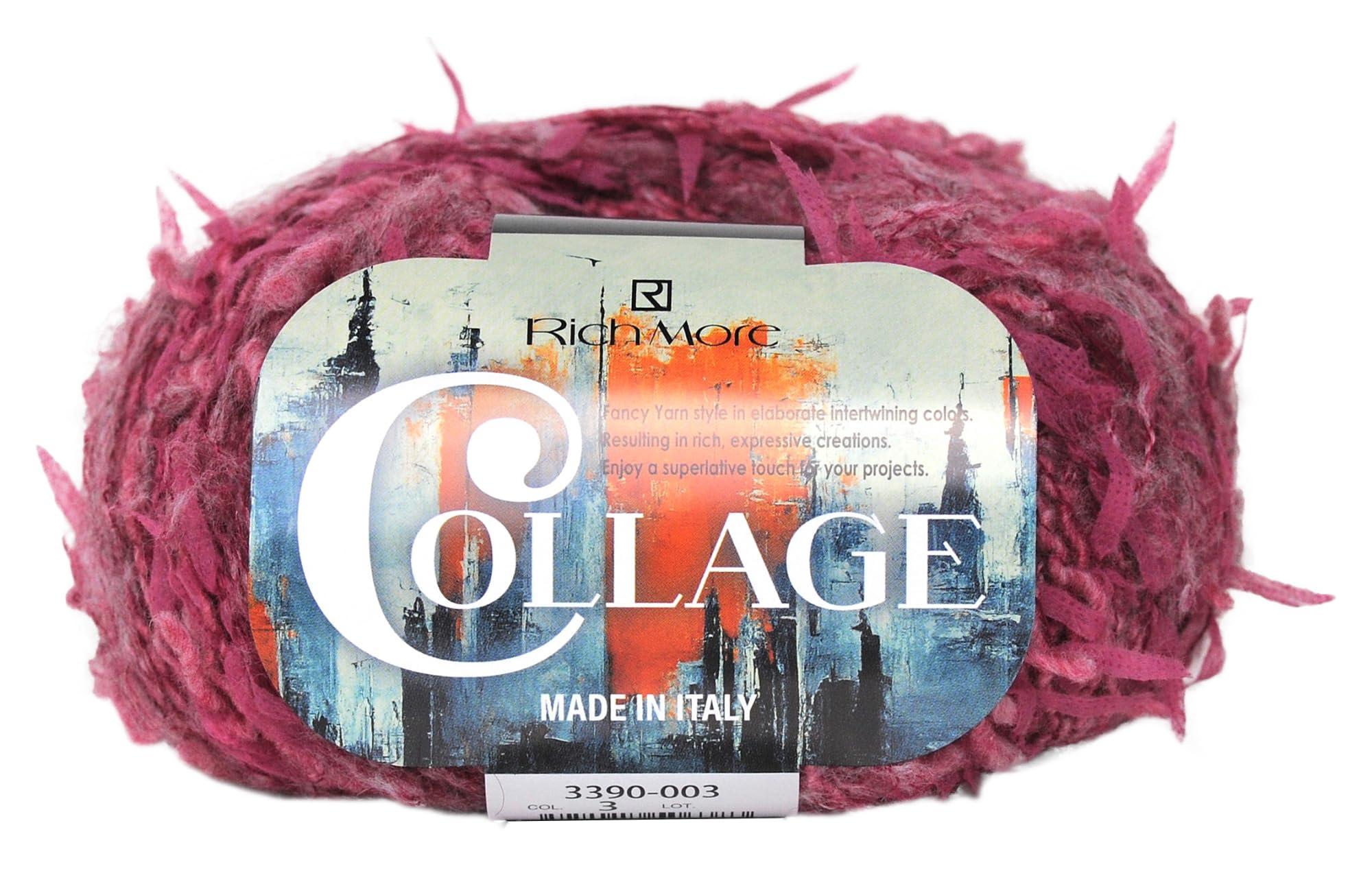 Richmore Hand-Knitting Yarn Collage Extra Bulky COL. 3 Pink-Red Family 40g (approx. 100m) 3390
