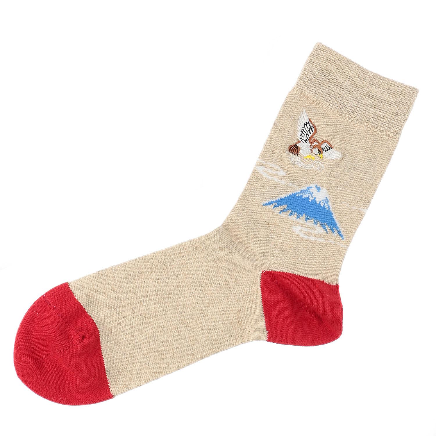 VINTAGE Eagle Embroidery Casual Men's Socks
