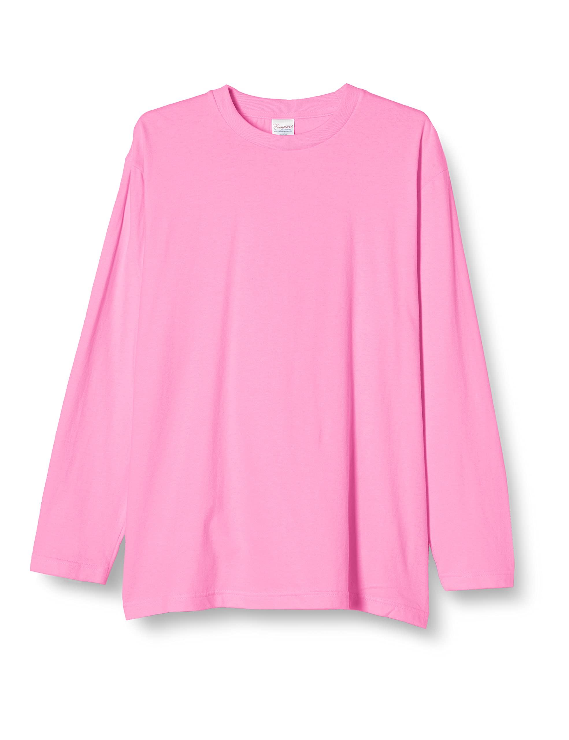 [Printstar] 5.6 oz CVL Heavyweight Long Sleeve T-Shirt 00102-CVL Pink Japan M (Equivalent to Japanese Size M)