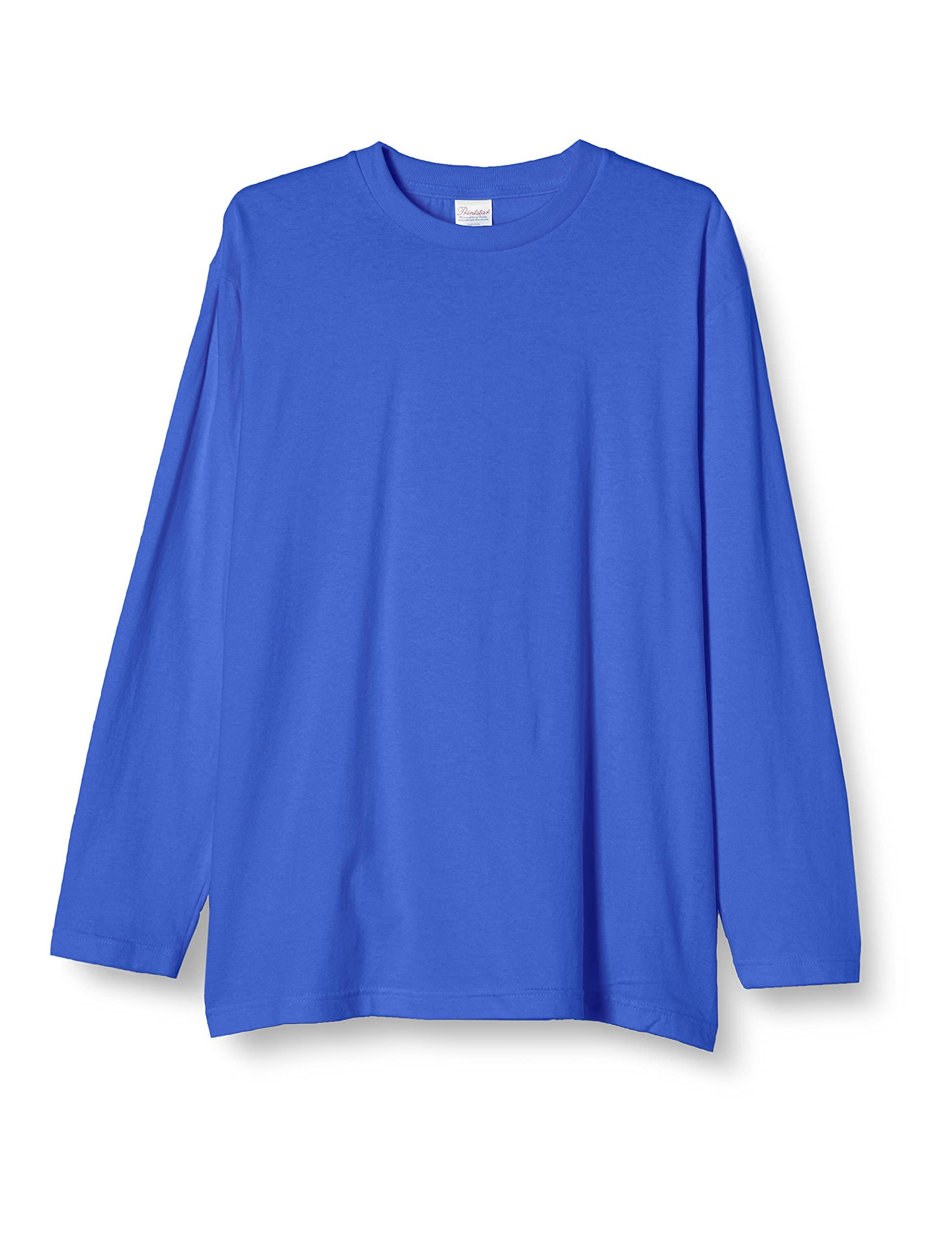[Printstar] 5.6 oz CVL Heavyweight Long Sleeve T-Shirt 00102-CVL Royal Blue Japan S (Equivalent to Japanese Size S)