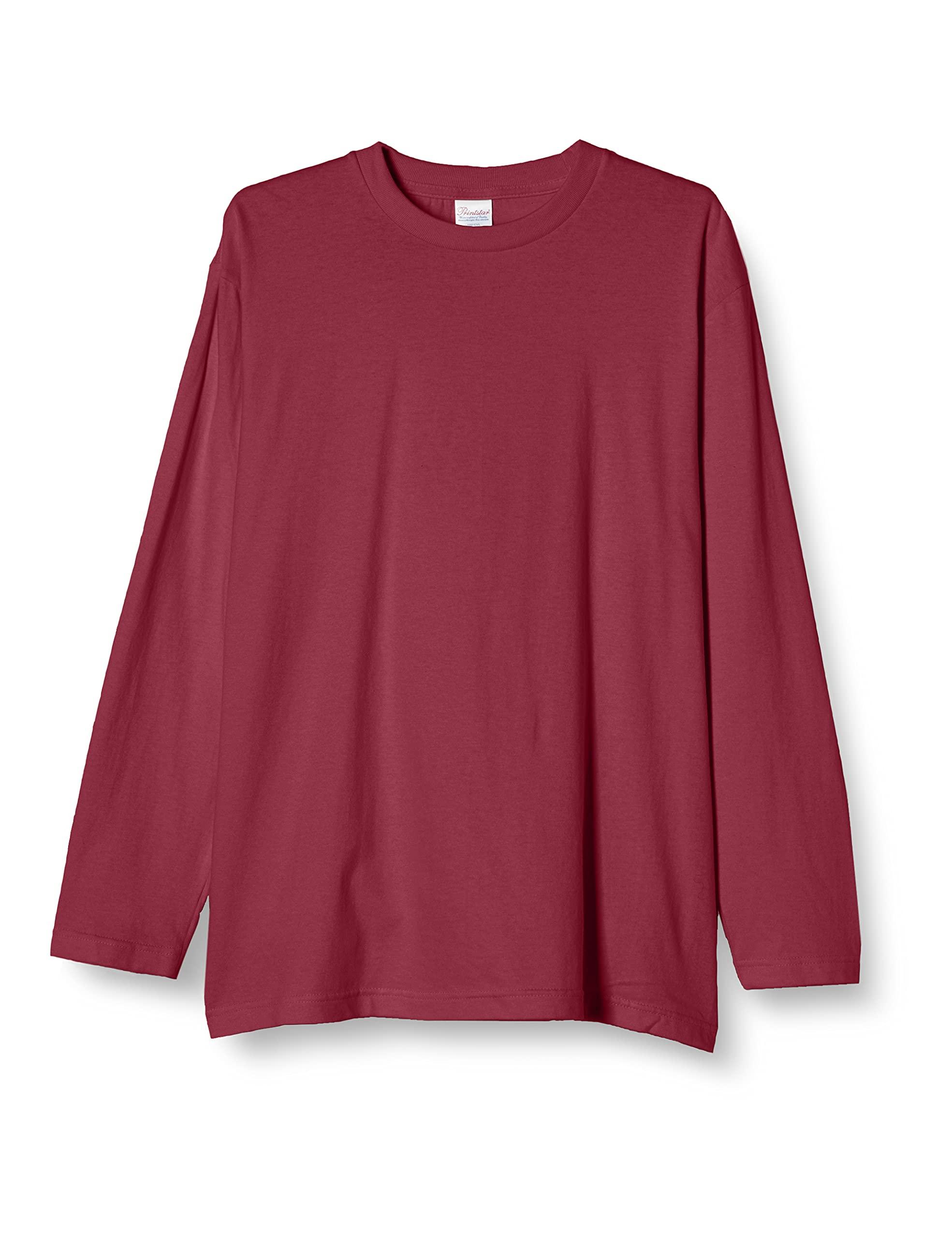 [Printstar] 5.6 oz CVL Heavyweight Long Sleeve T-Shirt 00102-CVL Burgundy Japan XL (Equivalent to Japanese size XL)