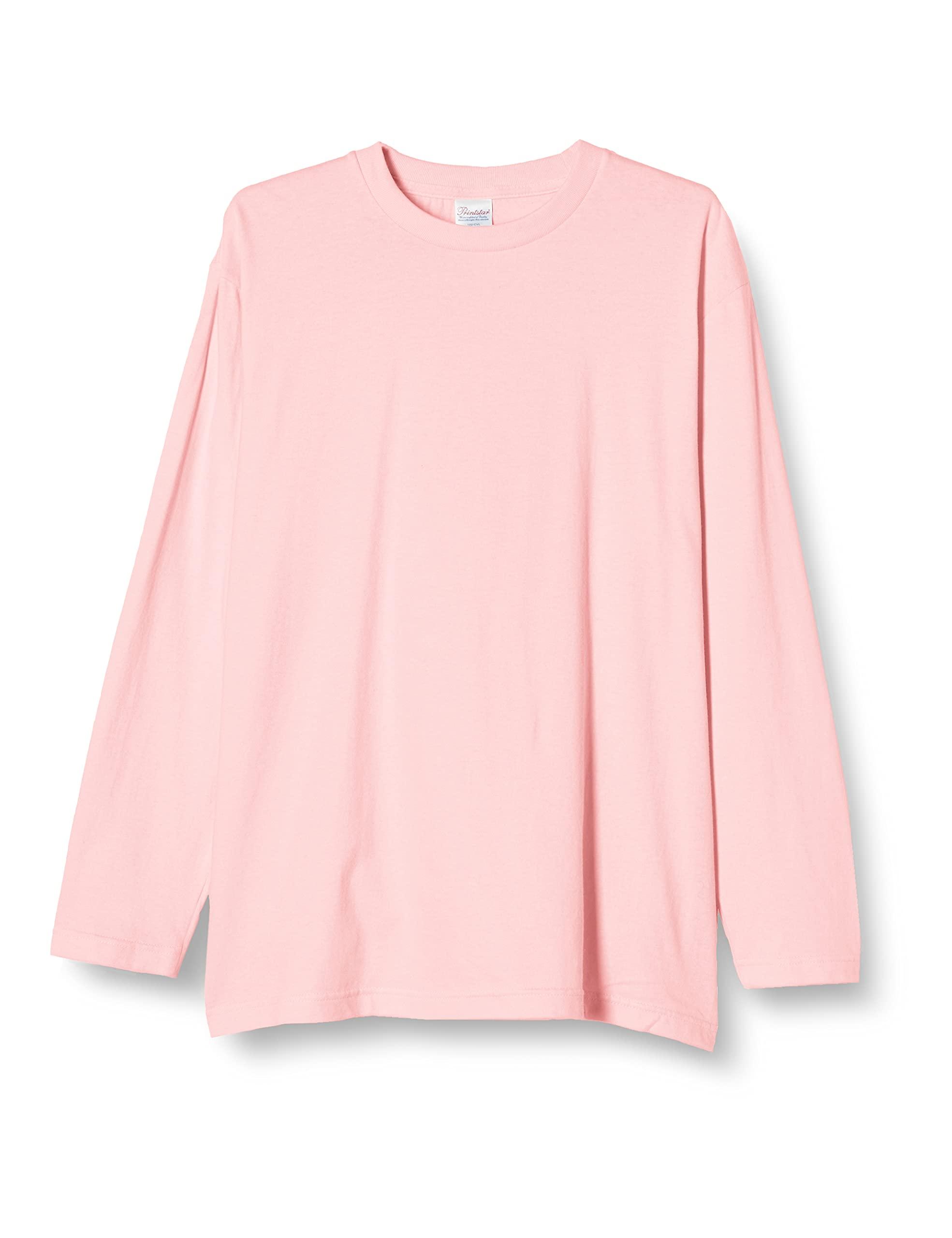 [Printstar] 5.6 oz CVL Heavyweight Long Sleeve T-Shirt 00102-CVL Light Pink Japan L (Equivalent to Japanese Size L)