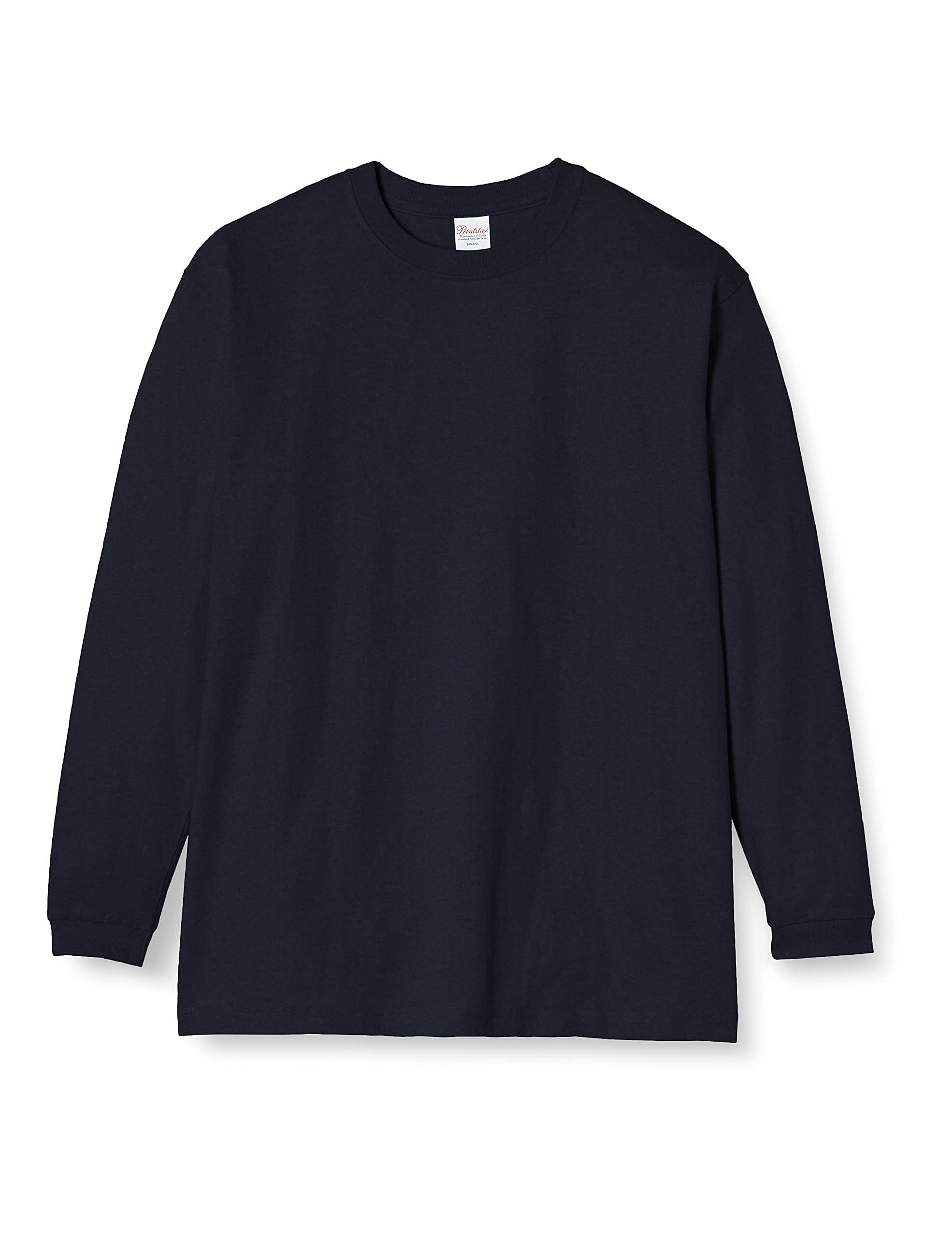 [Printstar] 7.4 oz HVL Super Heavy Long Sleeve T-Shirt 00149-HVL Navy Japan 2XL (Equivalent to Japanese Size 3L)
