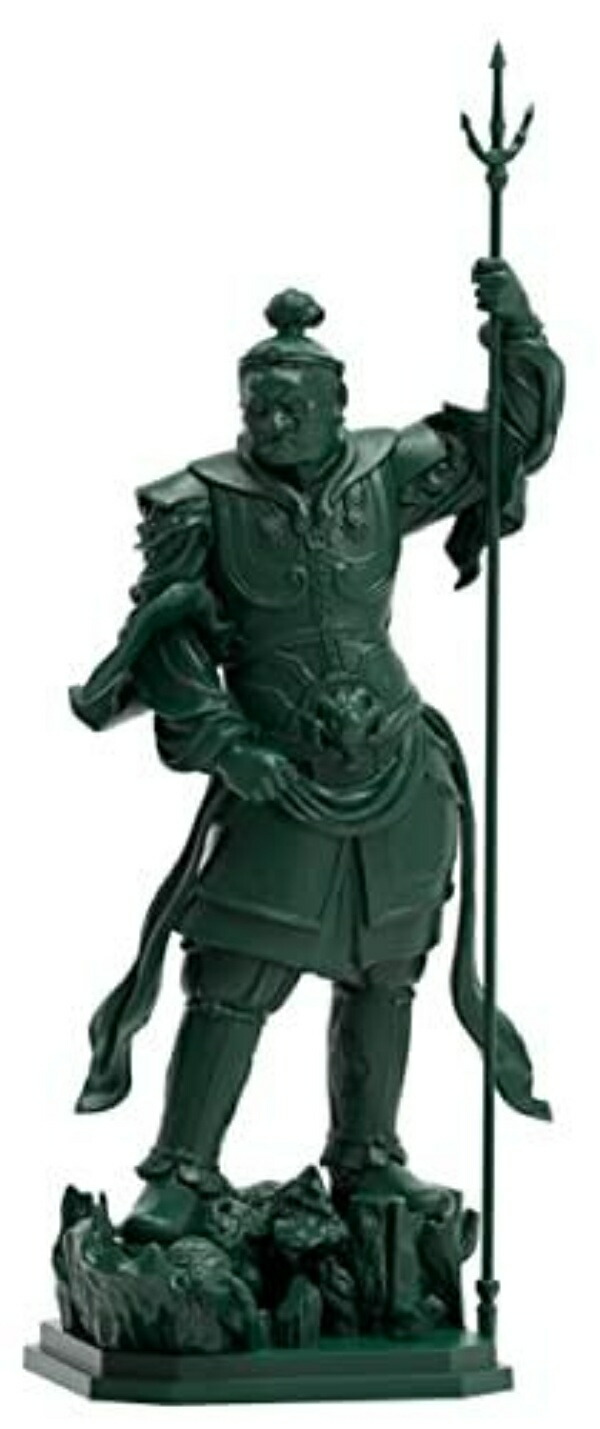 Kaiyodo ART PLA Four Heavenly Kings Statue: Dharmapala Approx. 160mm tall Non-scale Unpainted, unassembled plastic model kit Small AP007