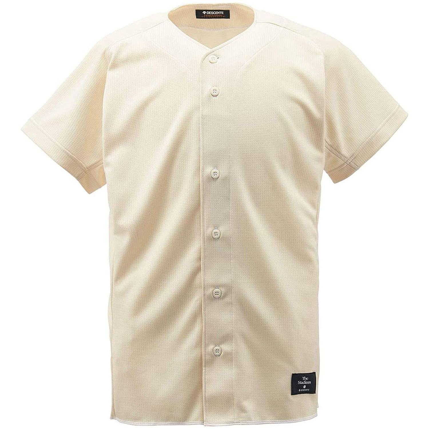 DESCENTE STD-83TA Full Open Shirt SIVO S Ivory O