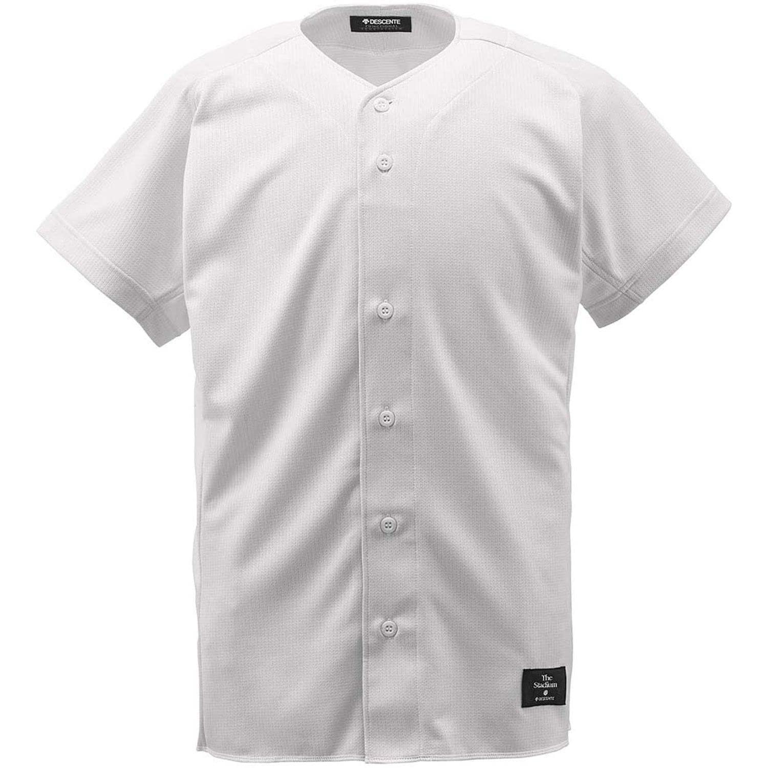 [Descente] Uniform Full-Open Shirt S White S