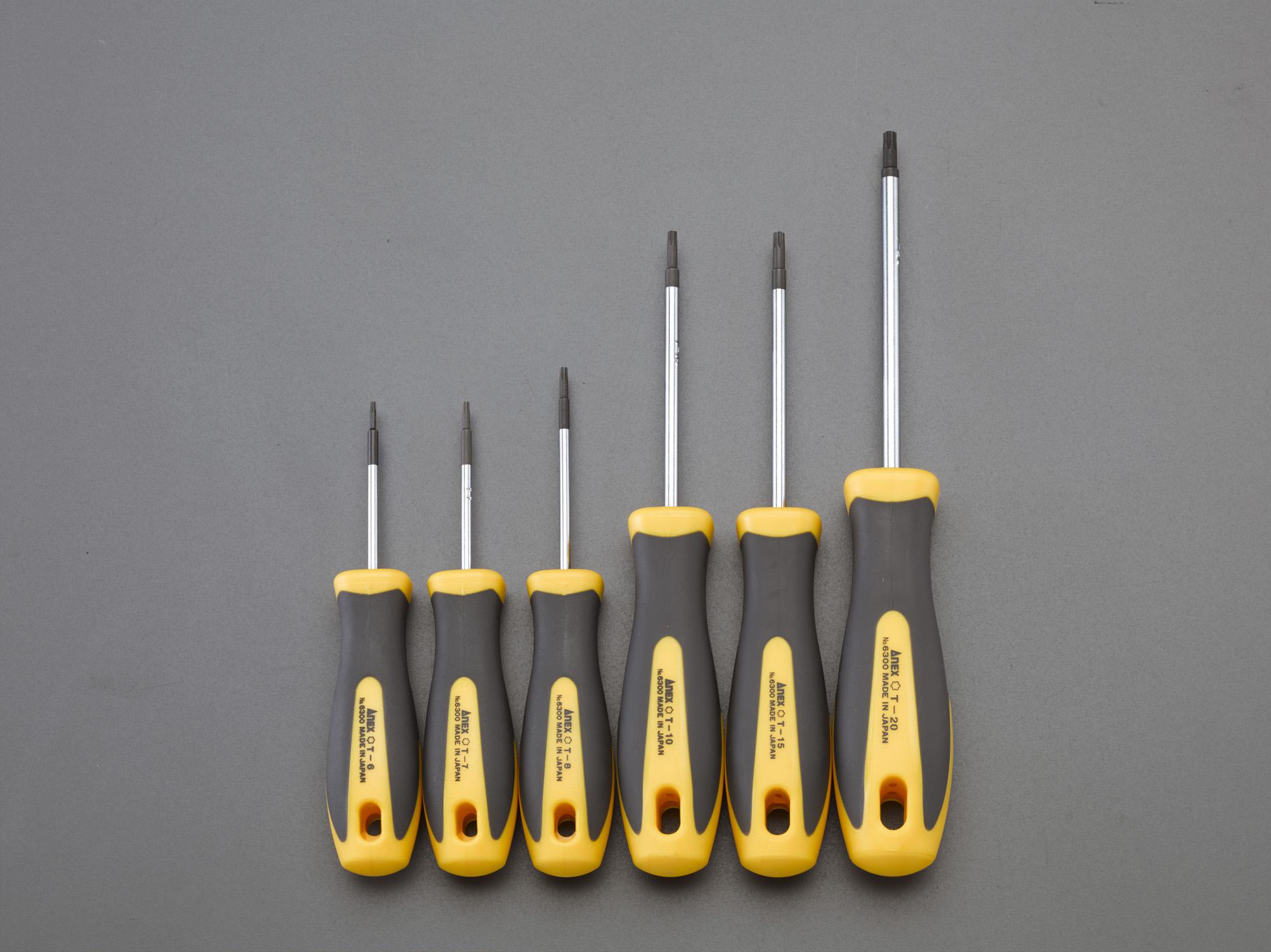 6-Piece Hexlobe Screwdriver Set