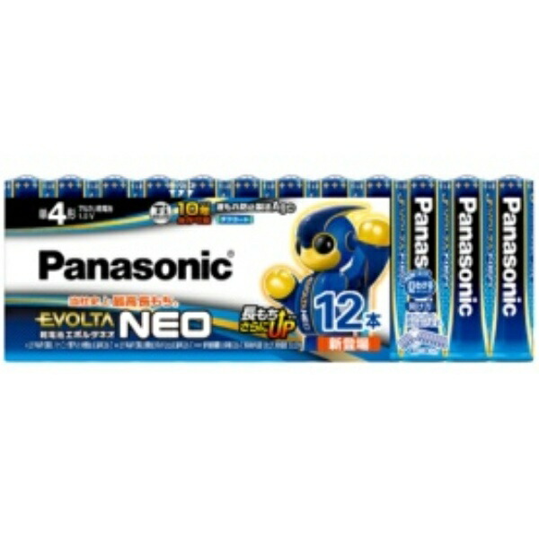 Panasonic Evolta NEO AA Alkaline Batteries 12-Pack LR03NJ/12SW