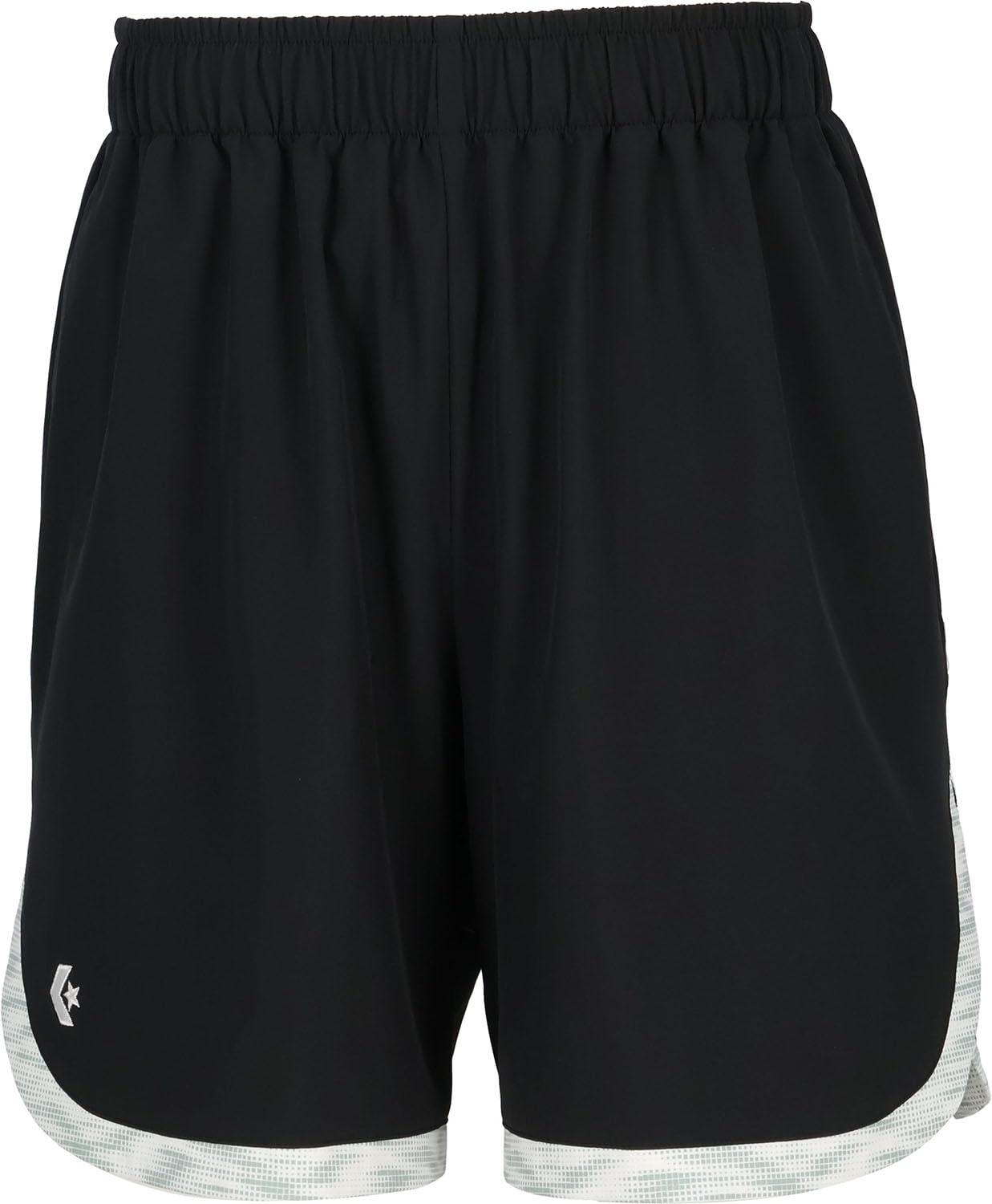[Converse] Basketball Shorts Gold Series Practice Pants (with Pockets) CBG251852 Black × White