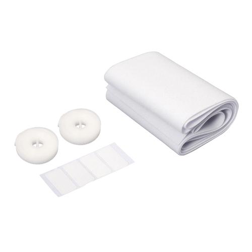 130mm x 1.5m Cross Mall (White)