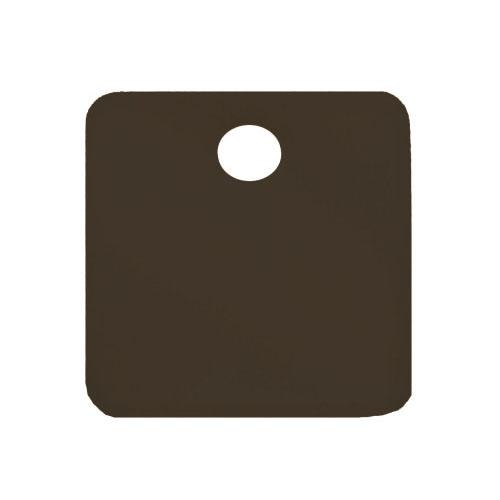 25mm Tag Blanks (Aluminum Square/Black/5 pieces)  25×25