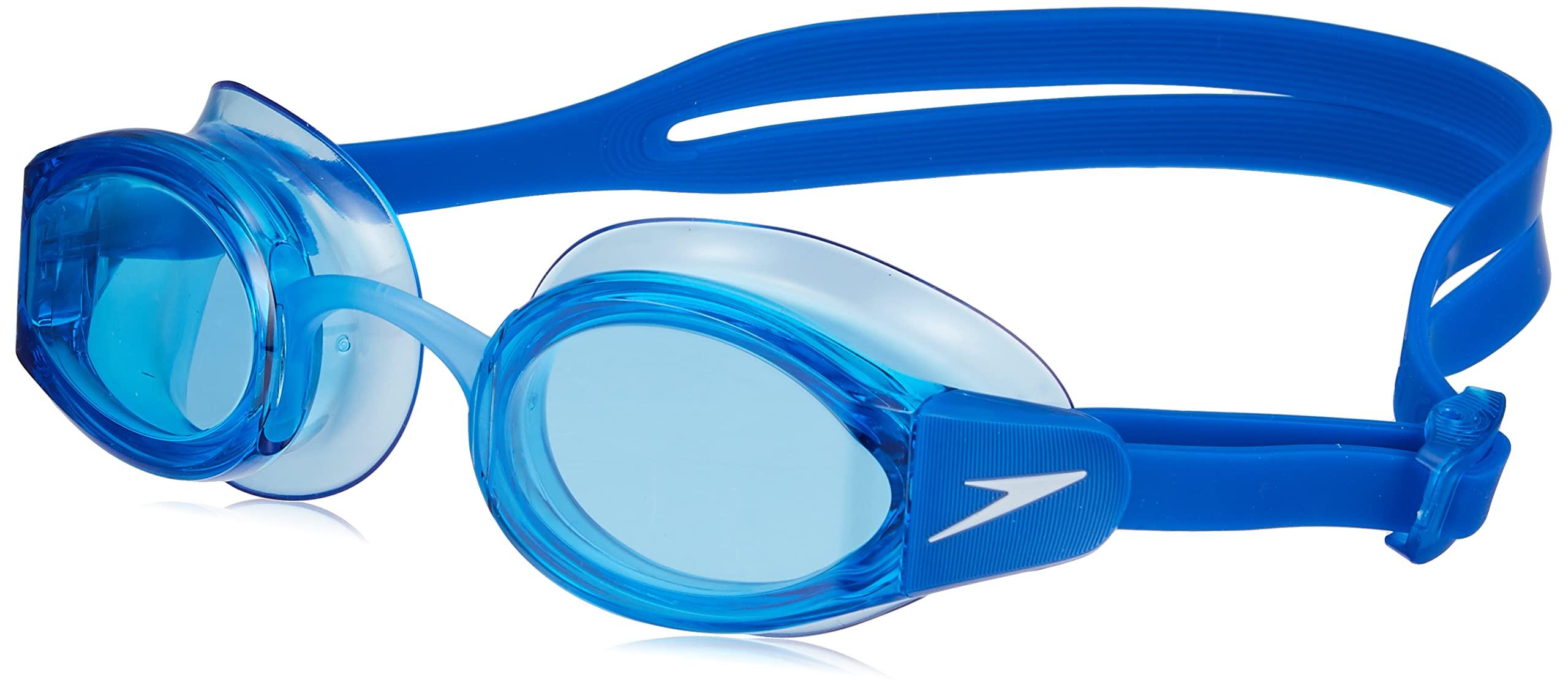 Speedo Swimming Goggles Mariner Pro Anti-Fog UV Protection Lenses One Size Fits All Unisex SE02201 Blue Free