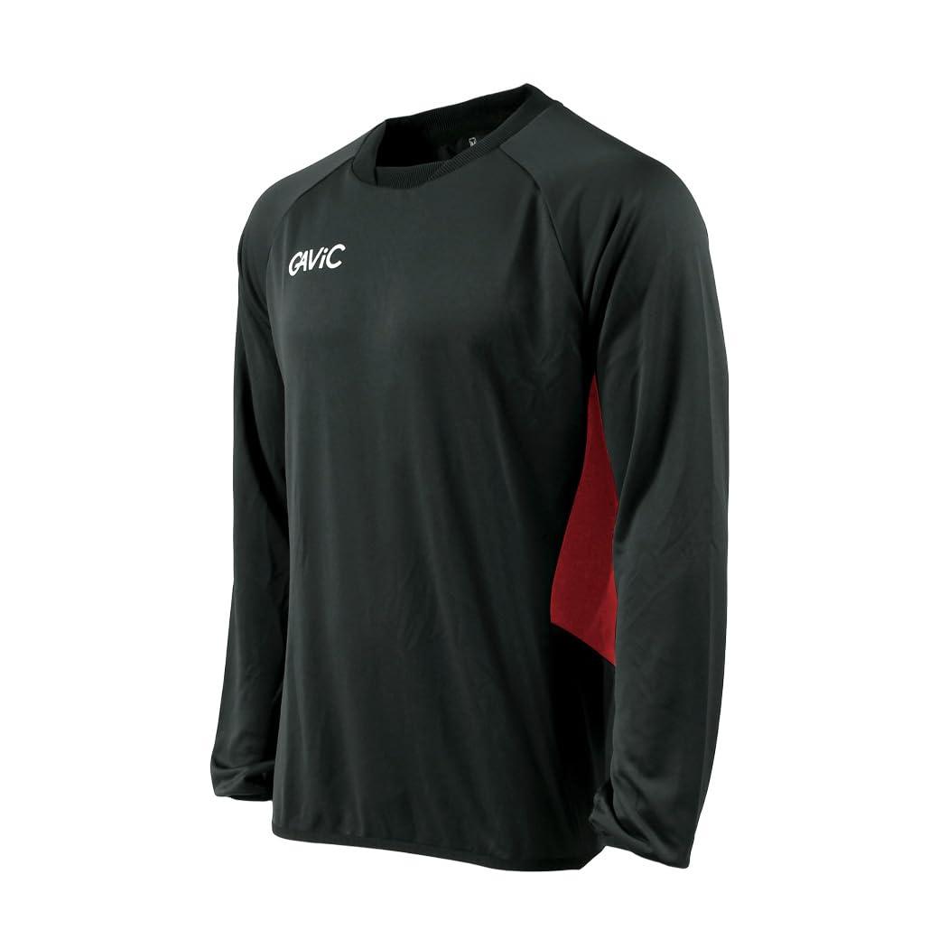 [Gavic] Sportswear Junior Training Top Kids Black/Red Japan 140cm (Equivalent to Japanese Size 140)