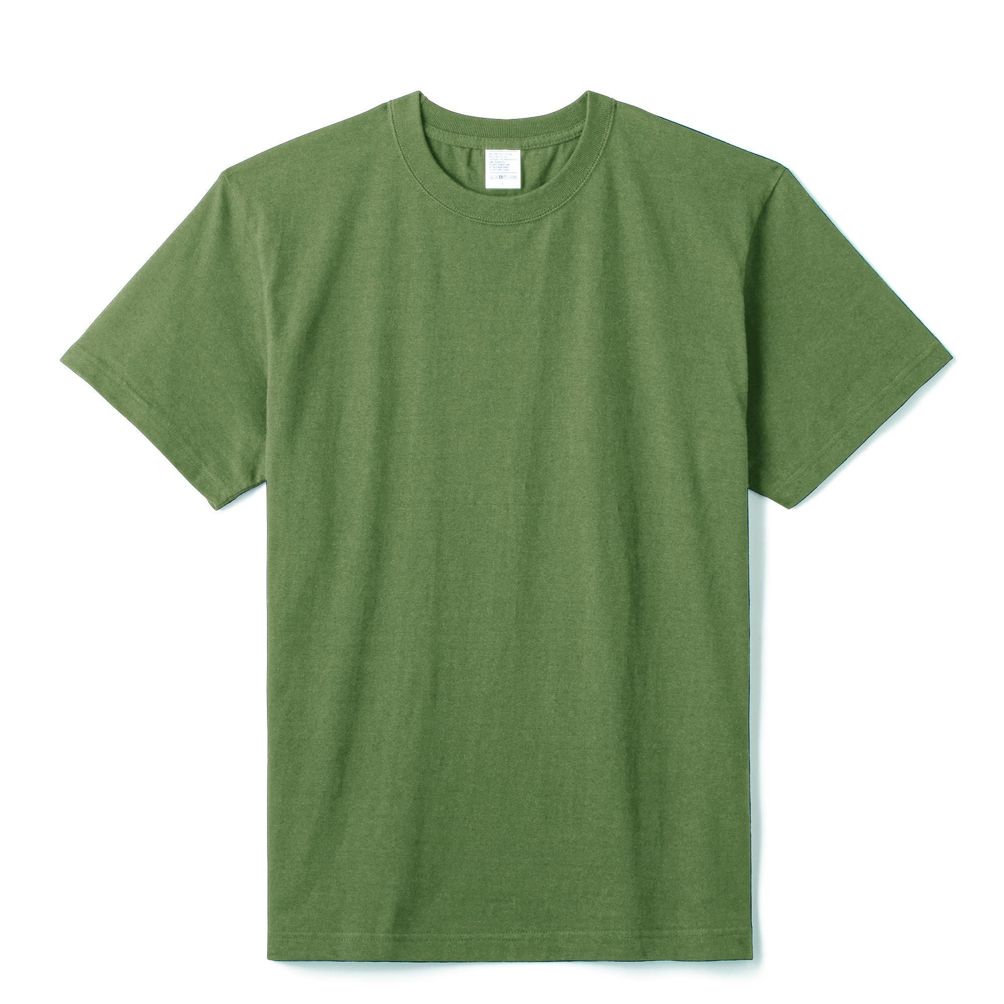 [LifeMax] 5.6 oz High-Grade Cotton T-Shirt MS1161O Khaki