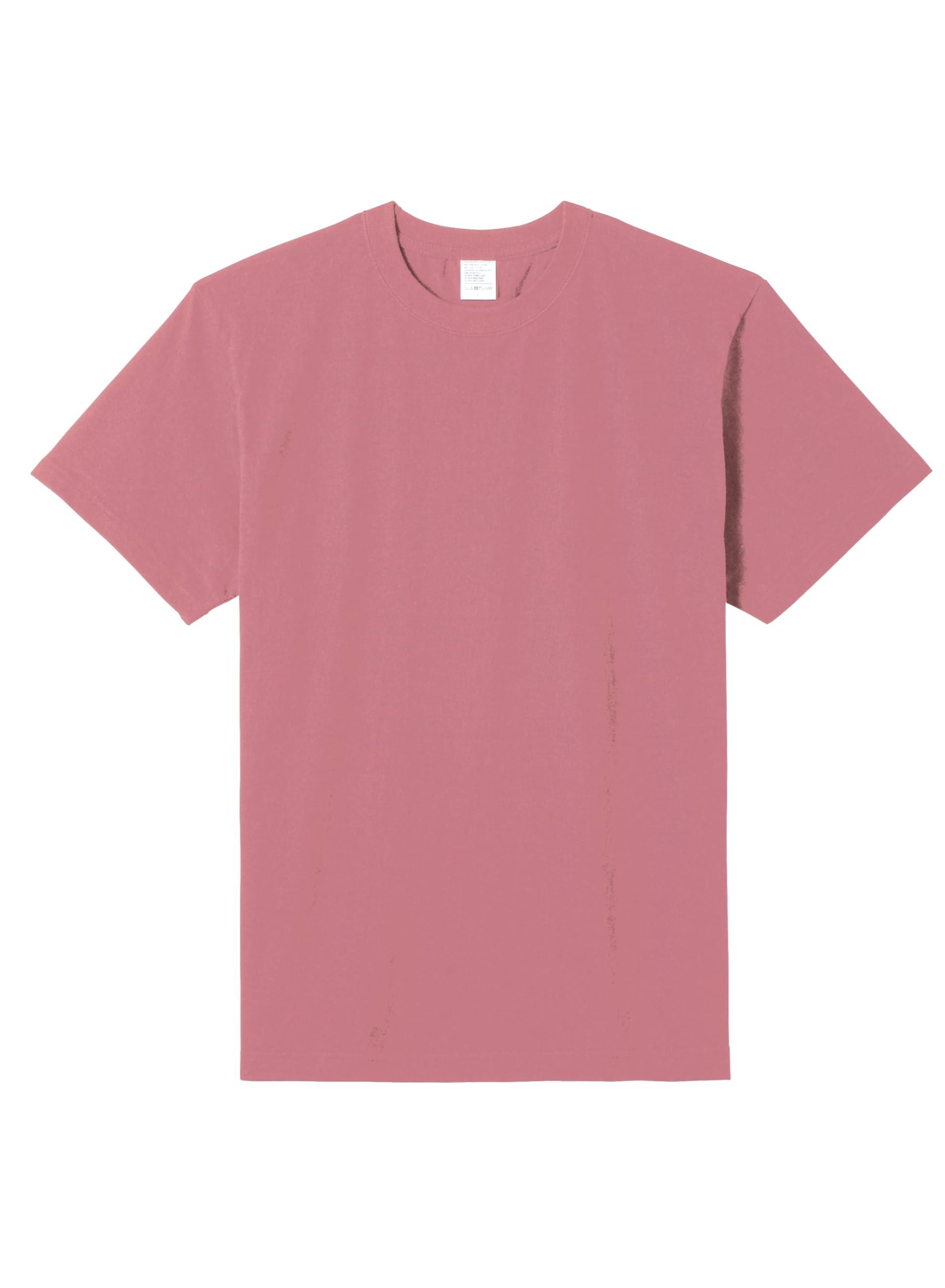 [LifeMax] 5.6 oz High-Grade Cotton T-Shirt MS1161O Smoky Pink