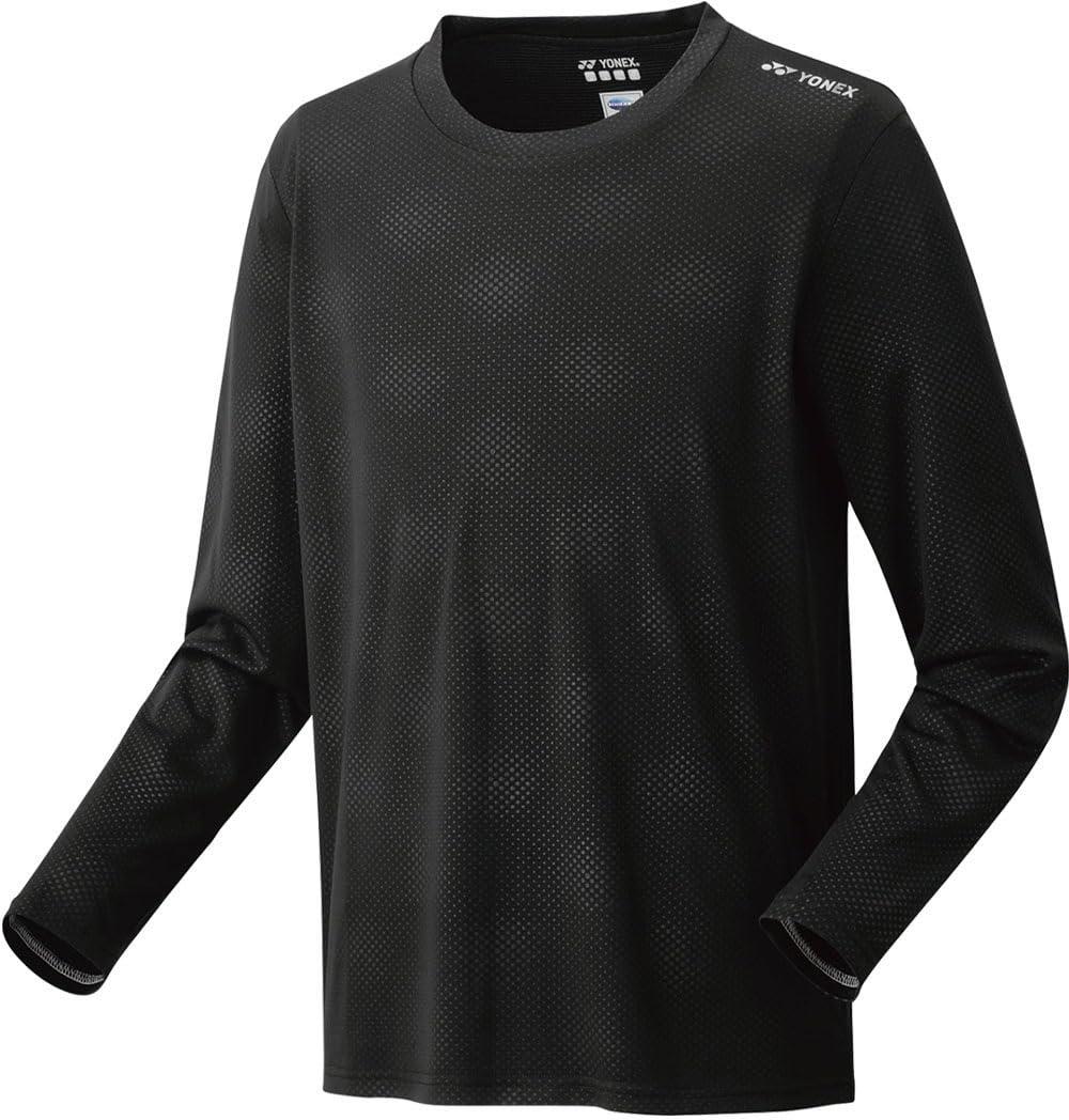 [Yonex] Long-Sleeve Shirt Uni Long Sleeve T-Shirt (Fit Style) Black (007)