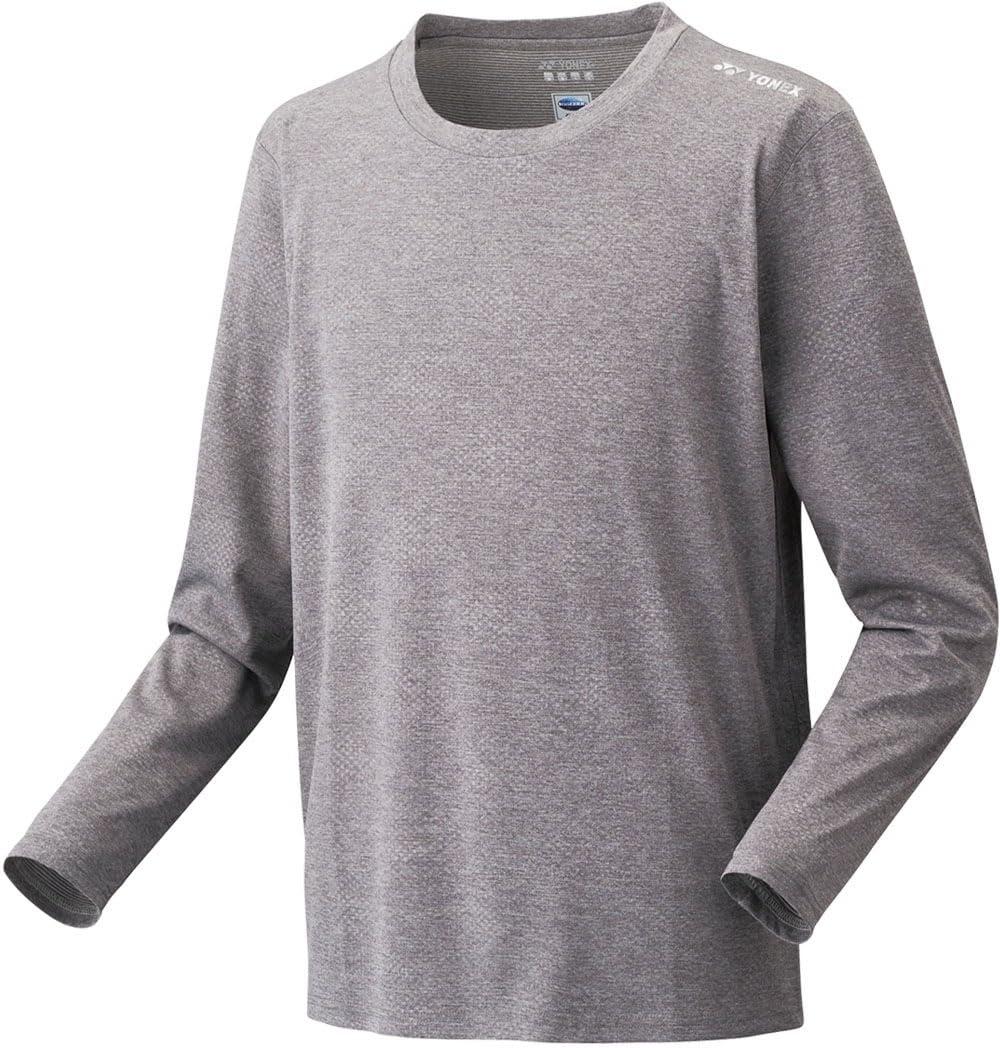 [Yonex] Long-Sleeve Shirt Uni Long Sleeve T-Shirt (Fit Style) Gray (010)