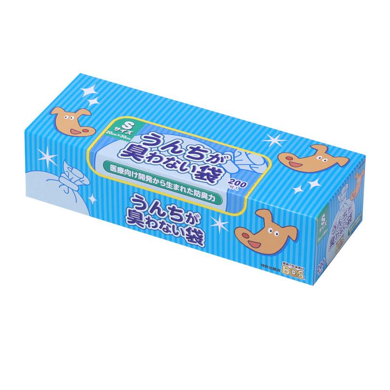 Amazing Odor-Blocking Bags BOS (Boss) - Bags That Keep Poop Odor-Free Pet Poop Disposal Bags (Size S, 200 Sheets)