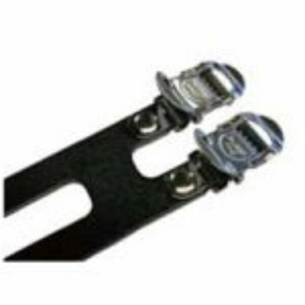 Mikashima (MKS) Bicycle Toe Clip Strap FIT-α SPIRITS 2-BUCKLE (Fit Alpha Spirits 2-Buckle) Black
