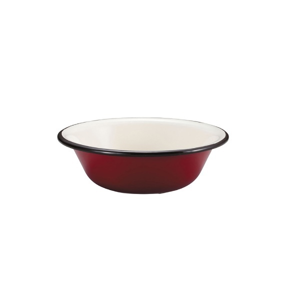 CAPTAIN STAG BBQ Bowl Enamel Bowl 16cm Red UH-514