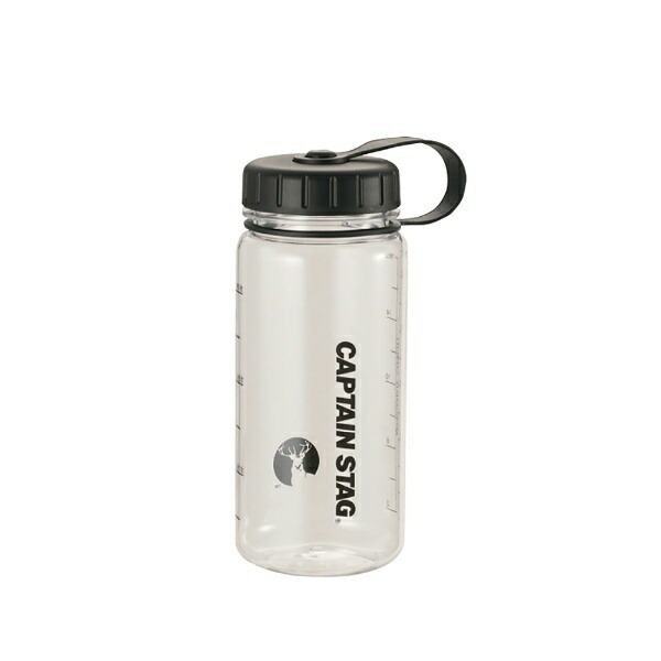 CAPTAIN STAG Water Bottle Sports Bottle 550ml Direct Drink Rice Measurement Markings 3.5 Cups Black UE-3384