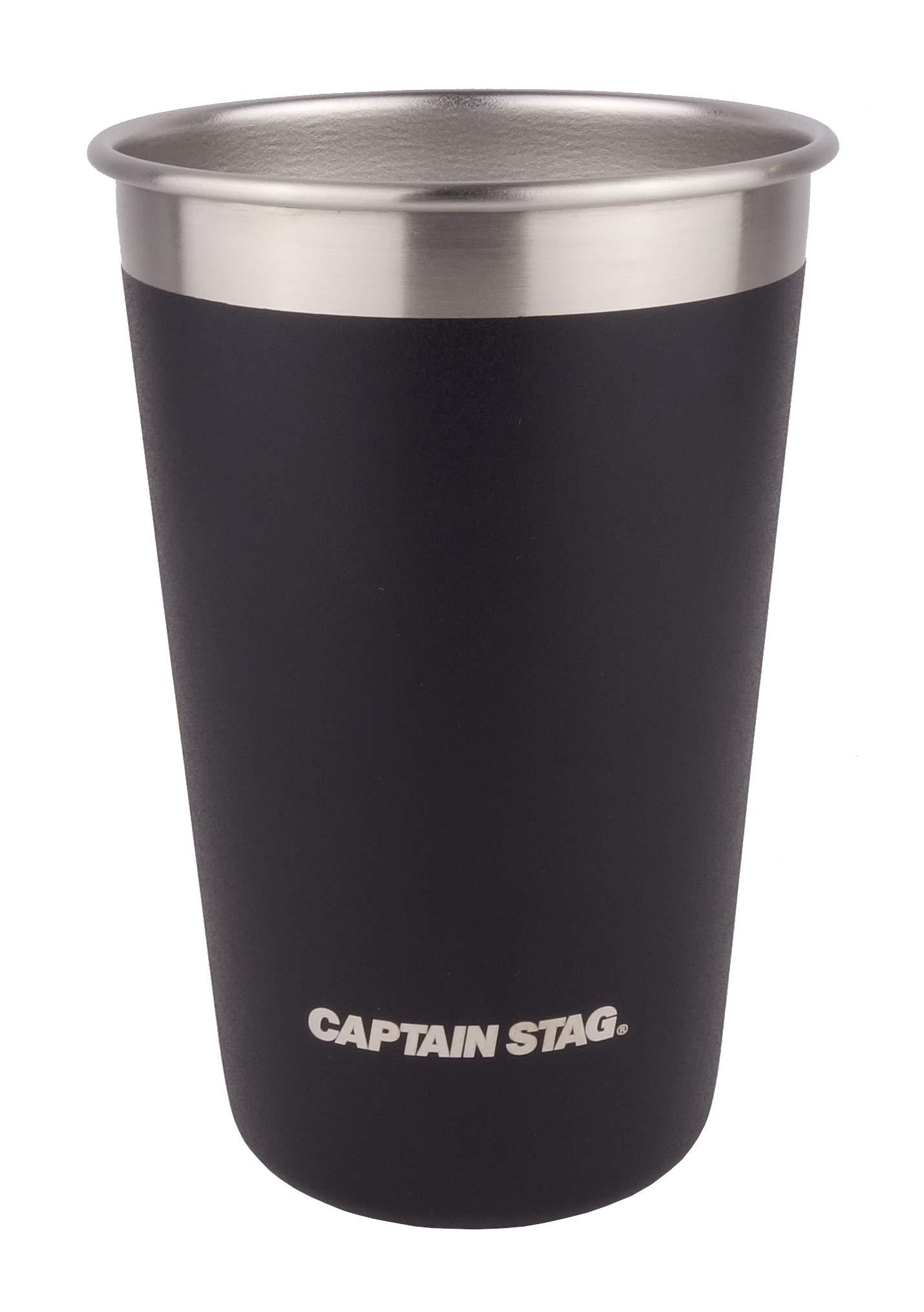 CAPTAIN STAG Stainless Steel Tumbler 500ml Black UH-2016