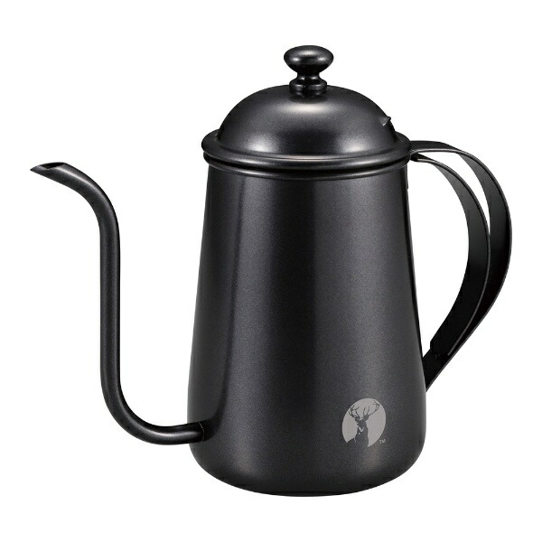 CAPTAIN STAG Coffee Pot Drip Pot Drip Kettle Coffee Drip Pot Narrow Spout Full Capacity 780ml 18-8 Stainless Steel Black UW-3542 Product Size: (Approx.) Width 205 × Depth 97 × Height 170 mm