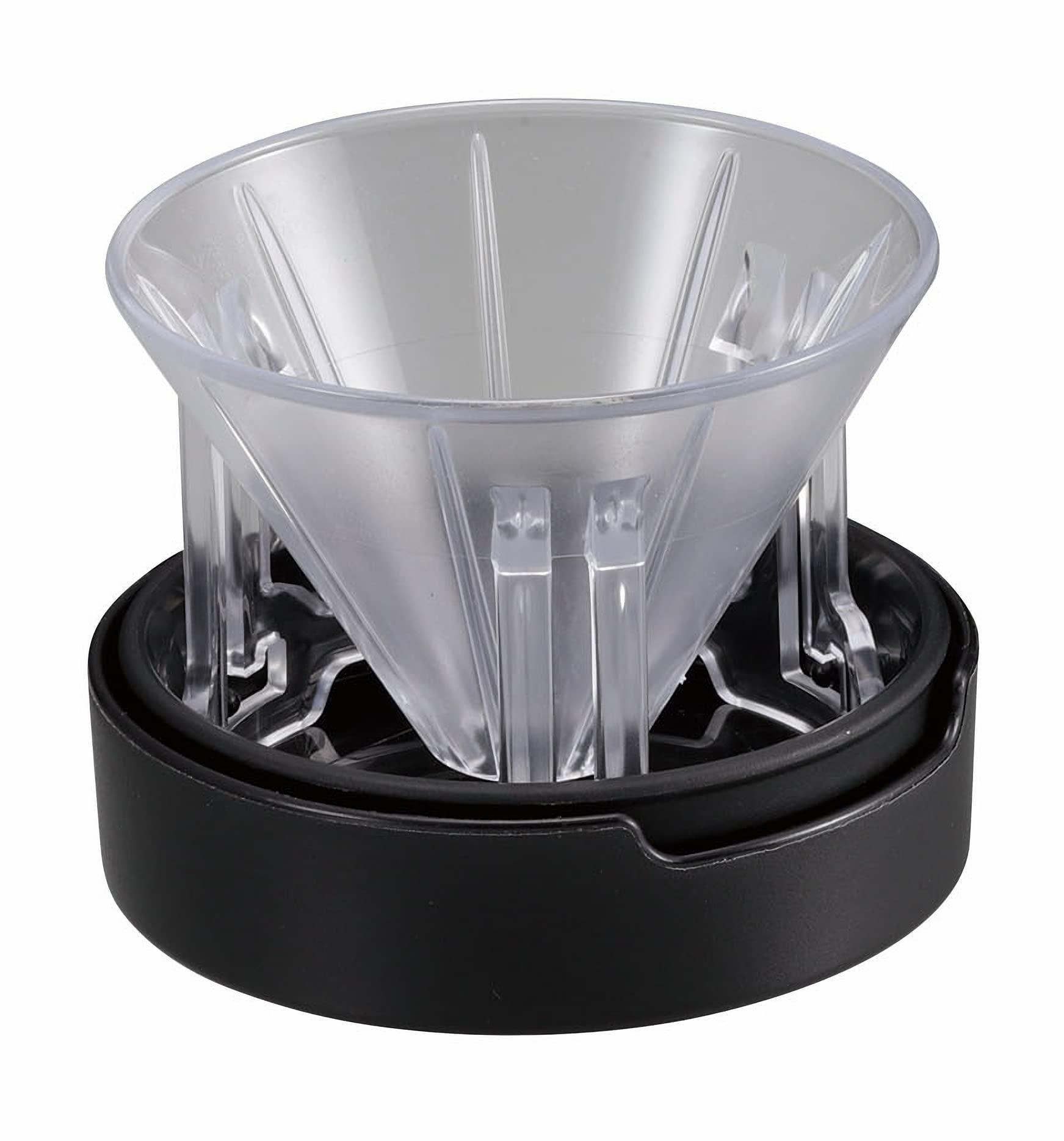 CAPTAIN STAG Coffee Dripper Coffee Server with Lid Pop-Up Dripper Made in Japan UW-3551 Clear Usage Size: (Approx.) Φ85 × Height 65mm