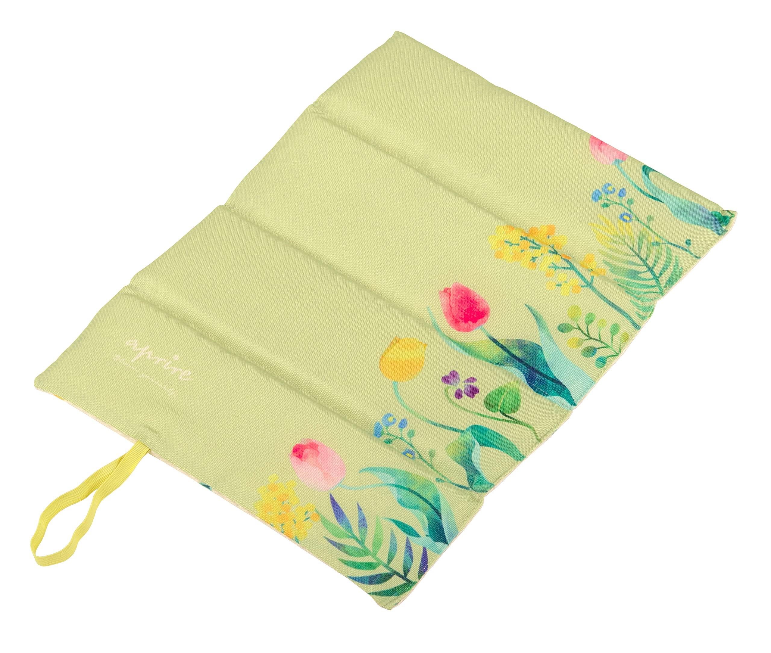 CAPTAIN STAG Matt Cushion Zabuton FD Zabuton with Storage Bag Grow/Light Green April UT-1018 Width 36 x Depth 27.5 x Thickness 1cm