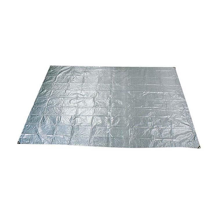 CAPTAIN STAG Leisure Sheet Picnic Sheet Multi-Use Sheet Silver Leisure Sheet 350×262cm (6 Tatami Mats) Includes 14 Grommets and 6 Pins UB-3077