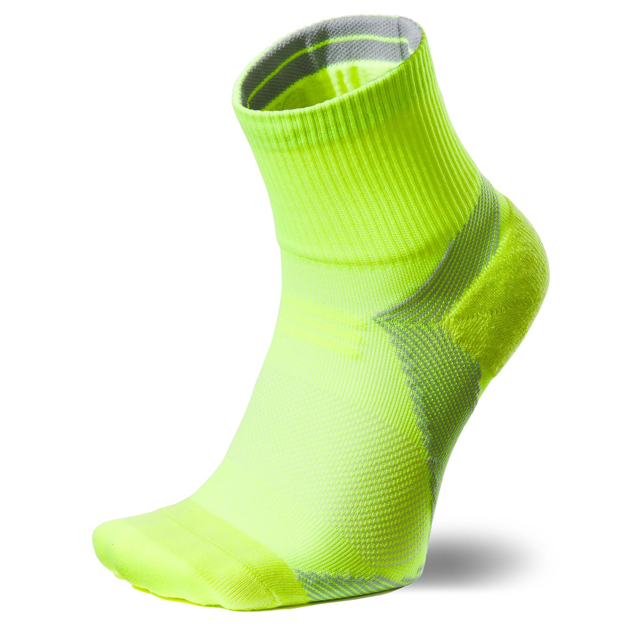 [Goldwin] C3fit Arch Support Quarter Socks GC23301 Flash Yellow 1