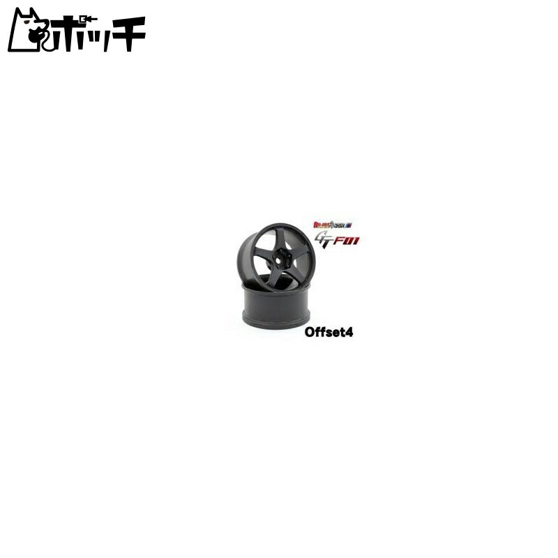 SSR GT GTF01 Offset 4 Flat Black (2pcs) Toy