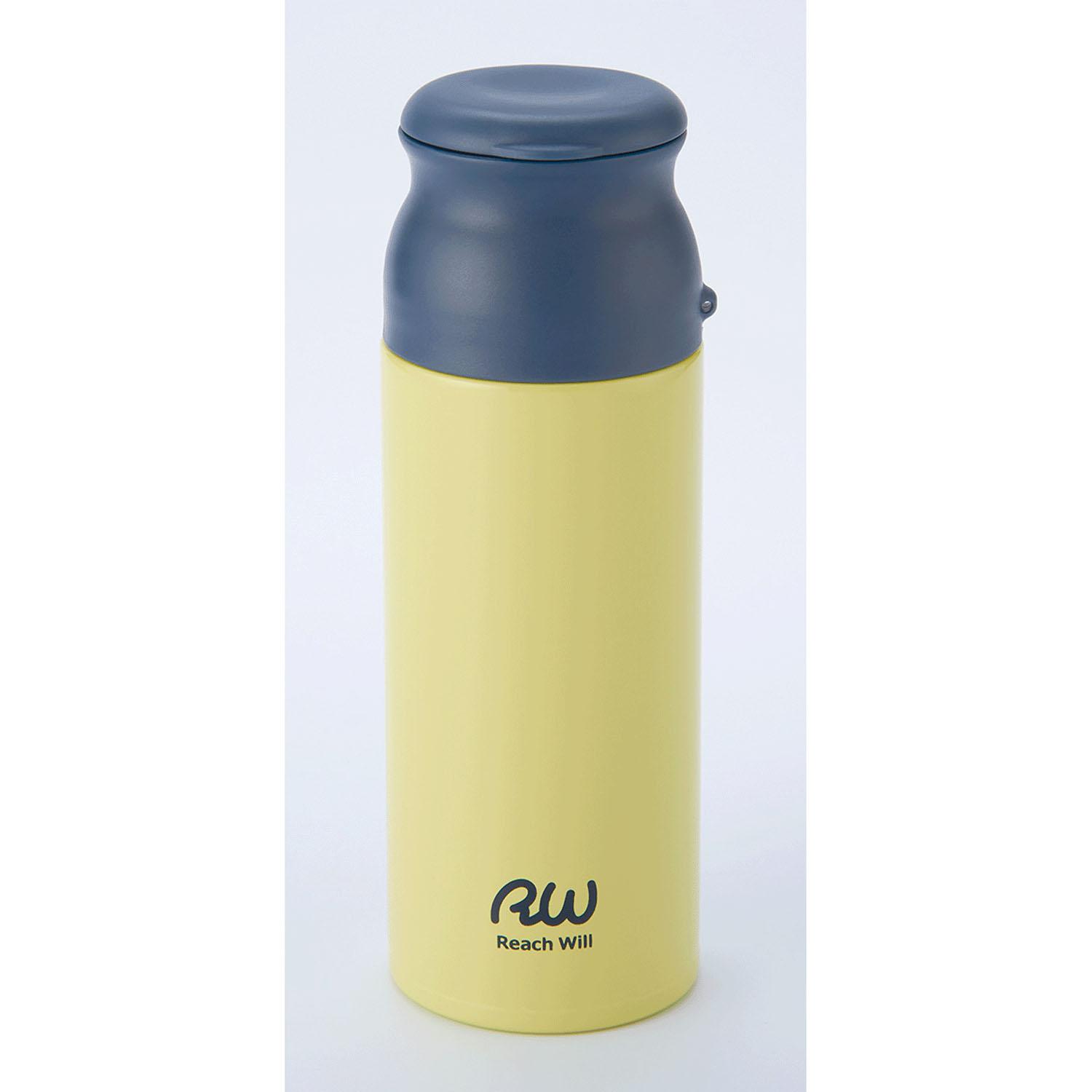 Reach Will Thermos Bottle Water Bottle/Mug Bottle (Approx.) Φ55×H160mm Capacity: 200ml Heat Retention/Cold Retention Lightweight Design 3 Compartments for Supplements or Medication Vacuum Double Wall Construction Easy to Clean Supplement ROE-20YE