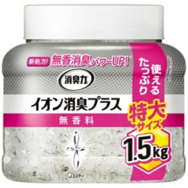 S.T. Deodorant Clear Beads Ion Deodorant Plus Unscented Extra Large Refill 1.5kg 1 Unit