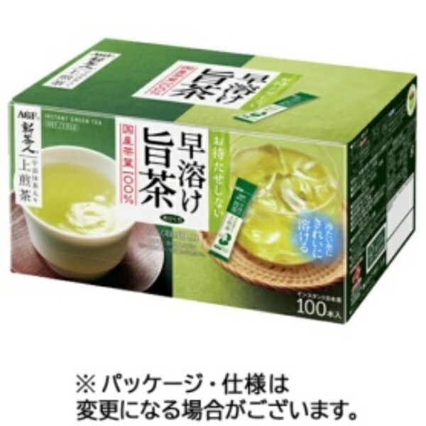 AGF New Tea Master Quick-Dissolving Delicious Tea Premium Sencha with Uji Matcha Sticks 100 Sticks 0.8g (x 100)