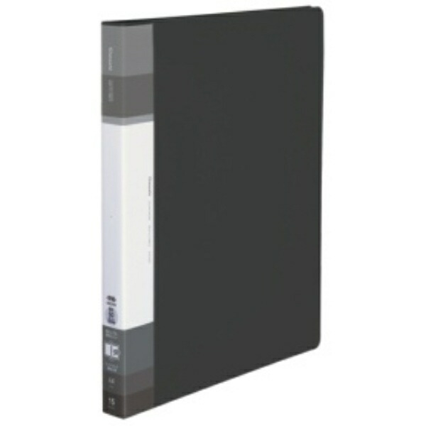 KOKUYO File Clear Book Glassel Refillable A4 Medium Black Ra-GLB720D