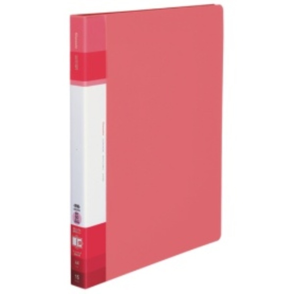 KOKUYO File Clear Book Glassel Refillable A4 Medium Coral Pink La-GLB720P