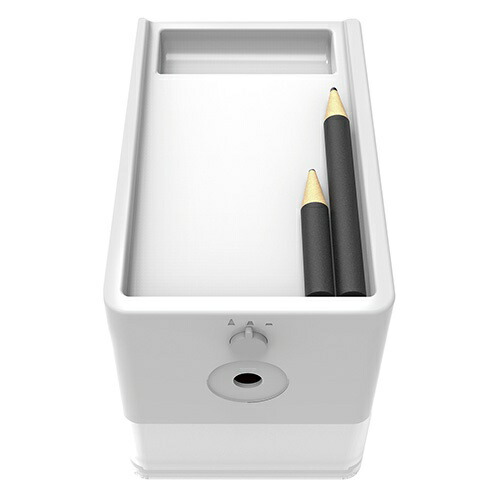 Nakabayashi Electric Pencil Sharpener Slim Tray Type DPS-601KW White