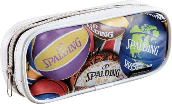Reimei Fujii Pen Case SPALDING Printed Pen Case White SPF130W