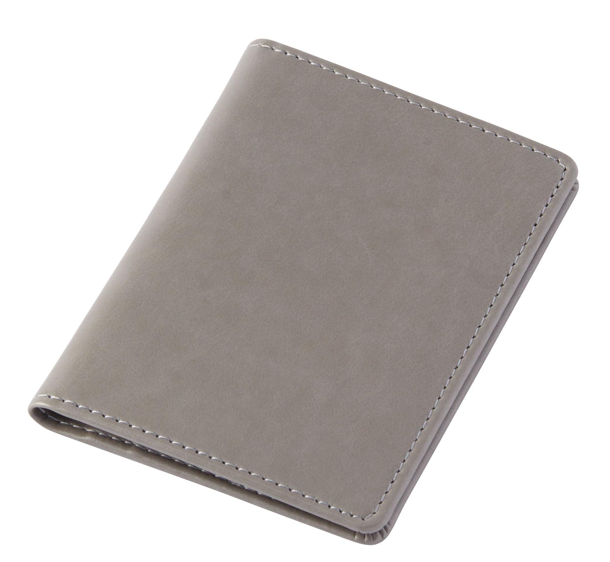 Reimei Fujii Pass Case Gloire Bi-Fold Gray GLP1166N
