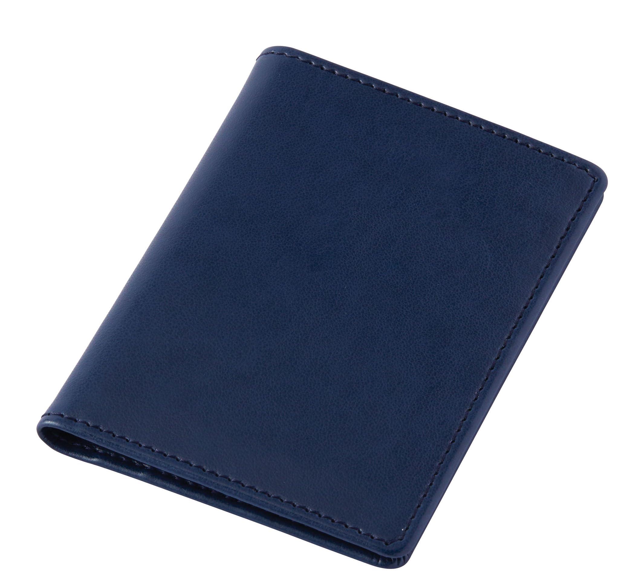 Reimei Fujii Pass Case Gloire Bifold Navy GLP1166K