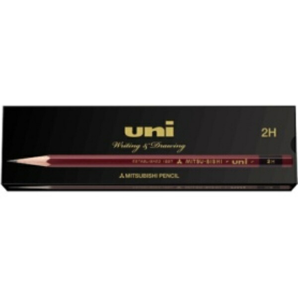 Mitsubishi Pencil Pencil Uni K 2H 1 Dozen Paper Box UK2H