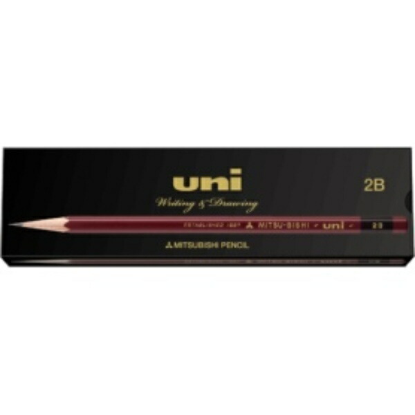 Mitsubishi Pencil Pencil Uni K 2B 1 Dozen Paper Box UK2B