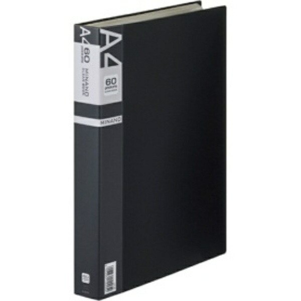 Lion Office Supplies Clear Book MINANO 60-Pocket A4S CR-60M BK Black