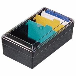 Lion Office Supplies Business Card Organizer Box 500 Cards No.51-BK Black