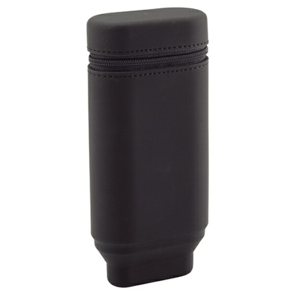 Rihitorabu Stand Pen Case Oval Type Black A7694-24 S/Black